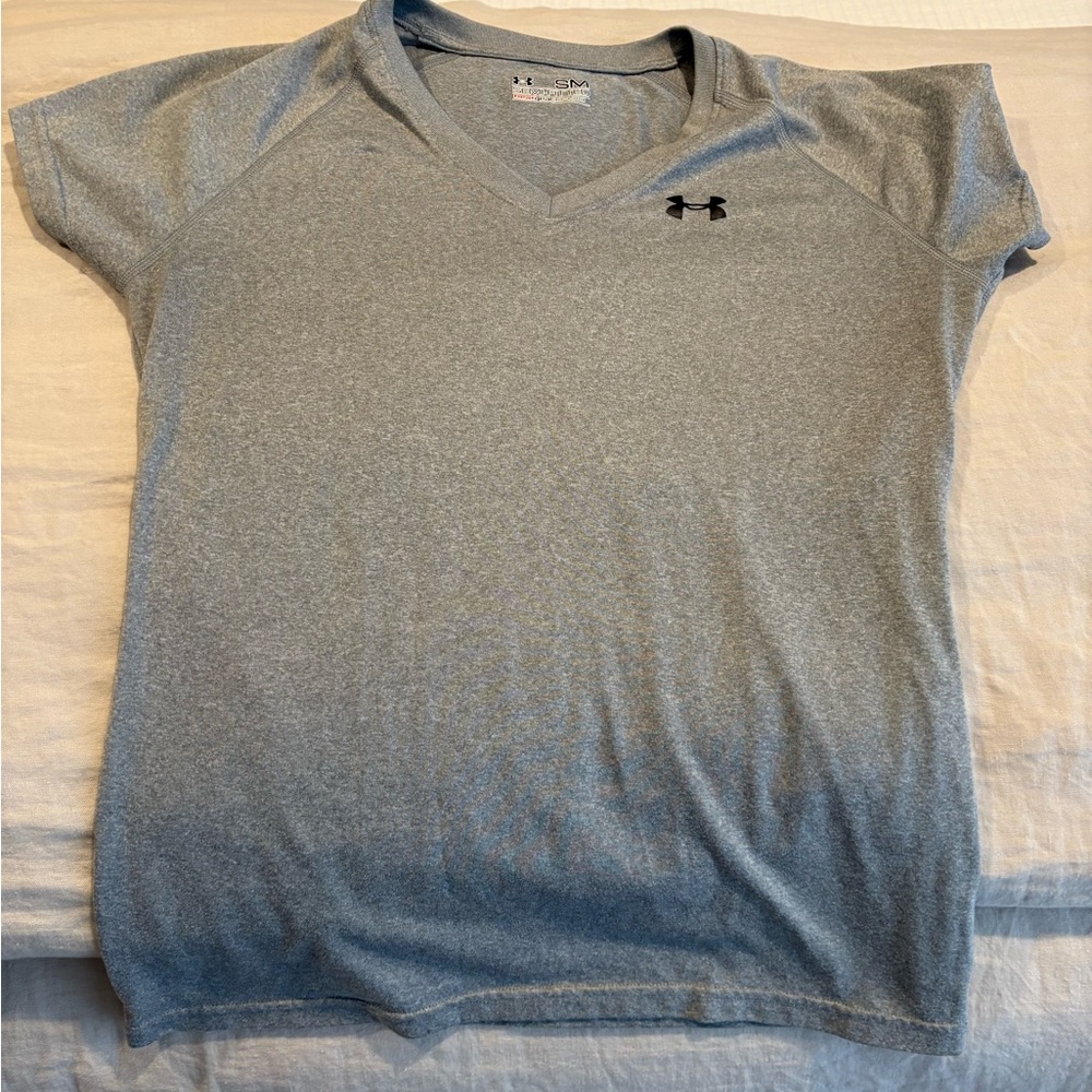 Under Armour Heather Gray V-Neck Tee